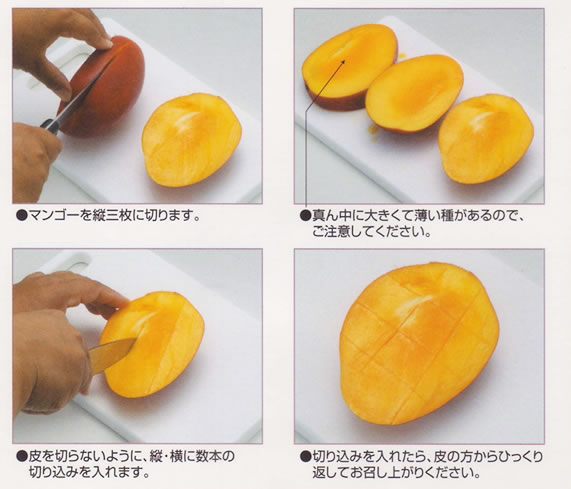宮崎県産・完熟マンゴーの食べ方/切り方